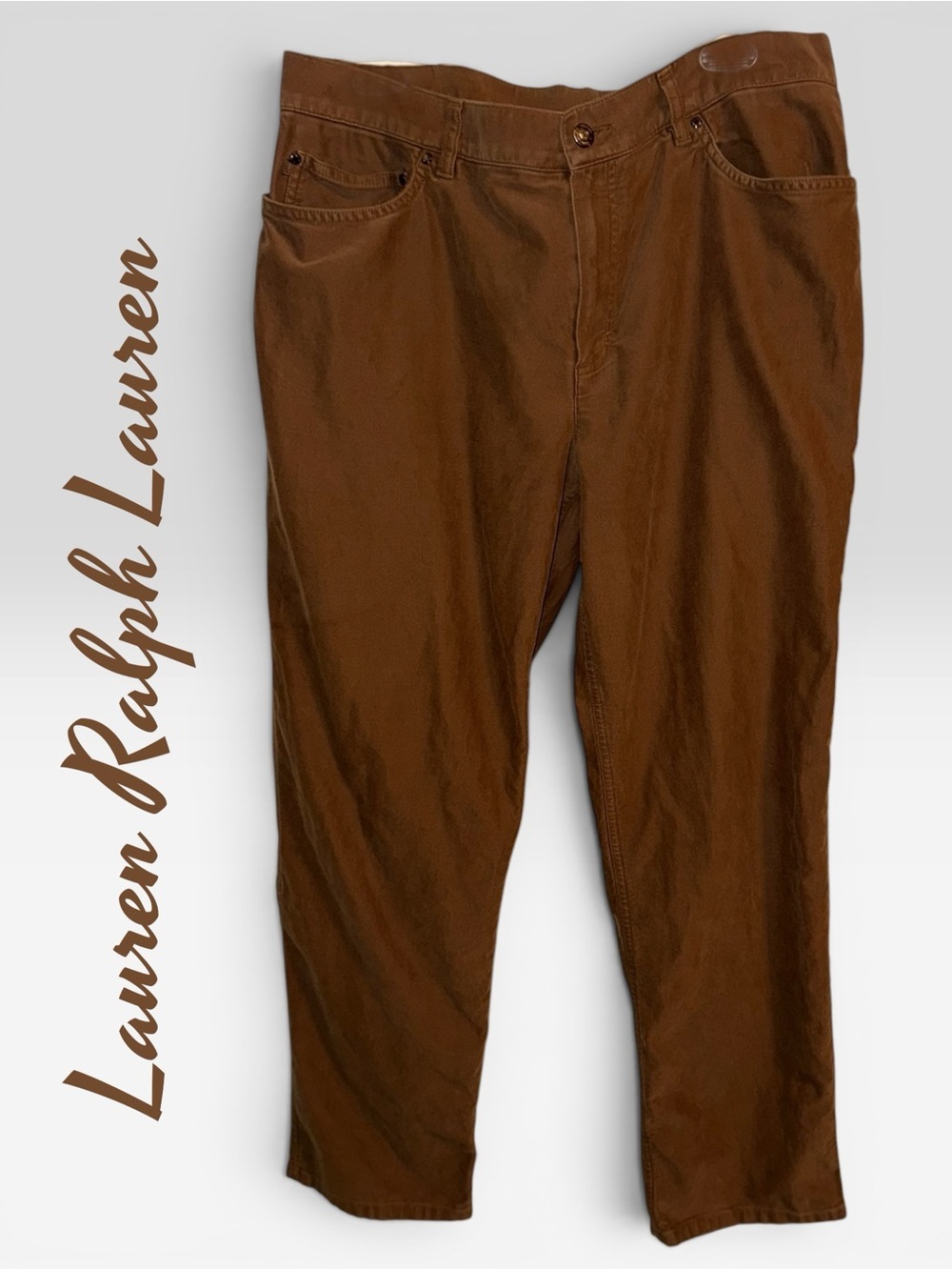 🌺Lauren Ralph Lauren Soft Cotton Brown Chinos